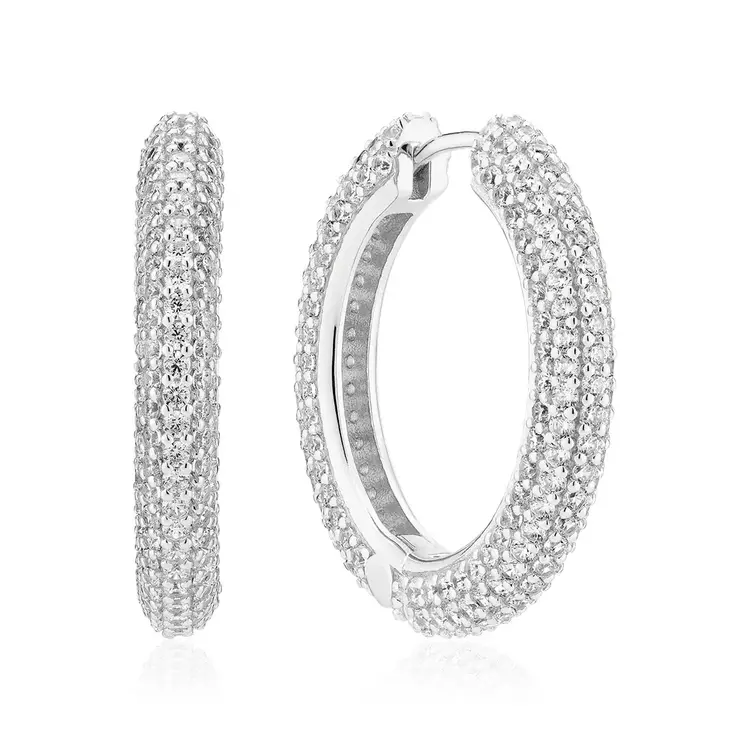 Carrara Earrings CZ 925 Sterling Silver