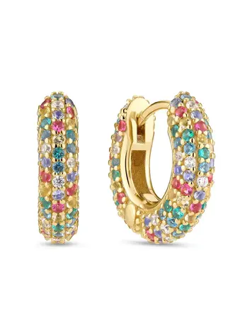 Carrara Earrings CZ 18K Gold Plated