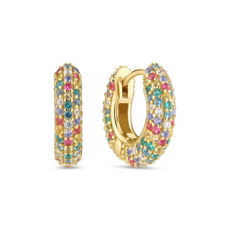 Carrara Earrings CZ 18K Gold Plated
