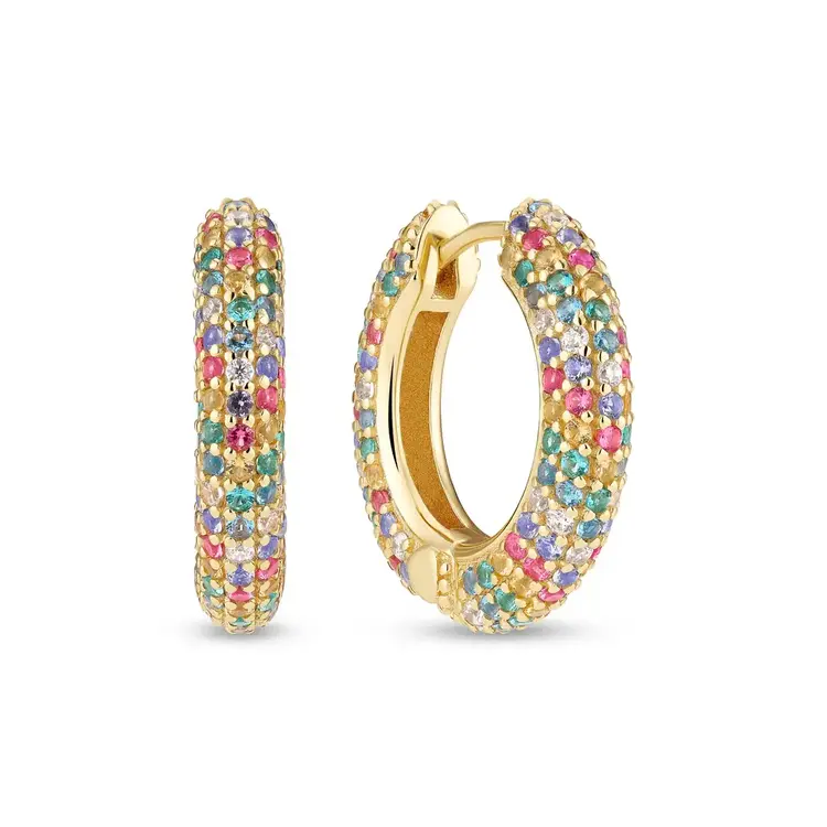 Carrara Earrings CZ 18K Gold Plated