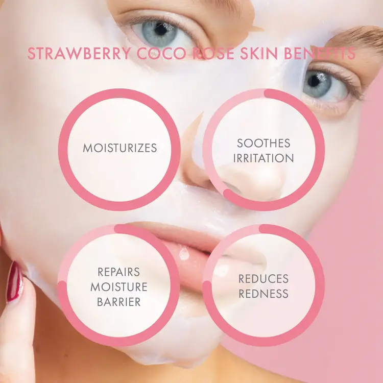 Strawberry Coco Rosé Soothing Biocellulose Mocktail Mask