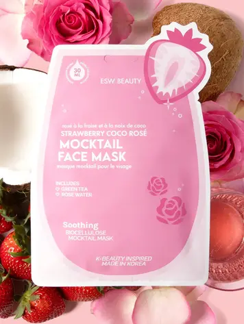 Strawberry Coco Rosé Soothing Biocellulose Mocktail Mask