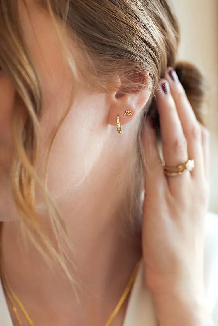 Angel Number Mini Studs