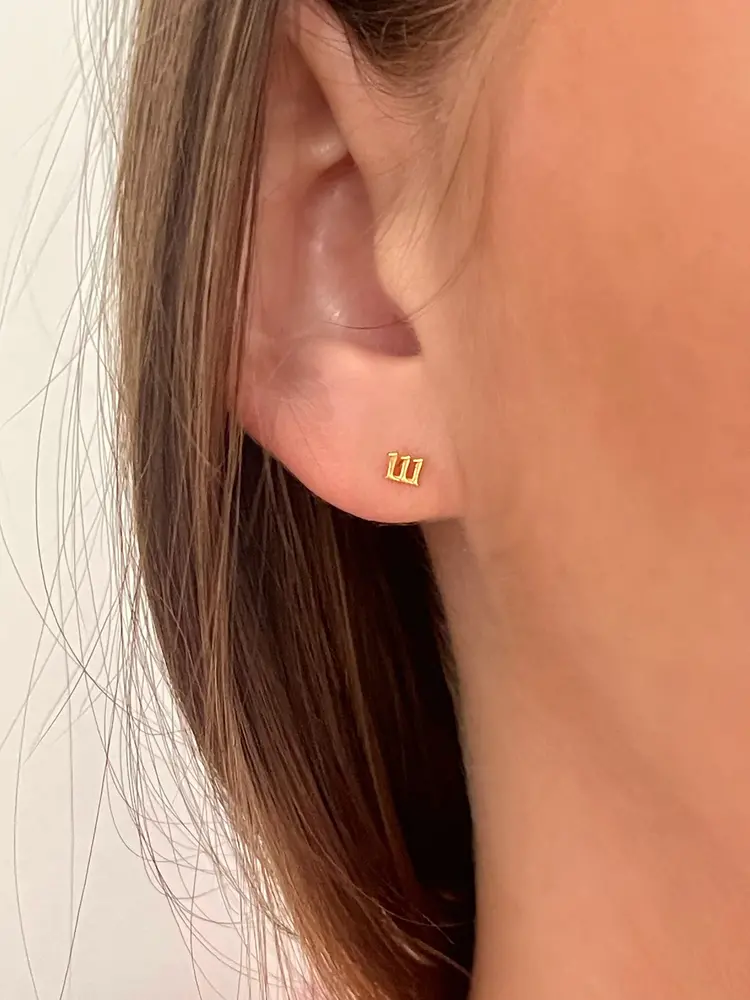 Angel Number Mini Studs
