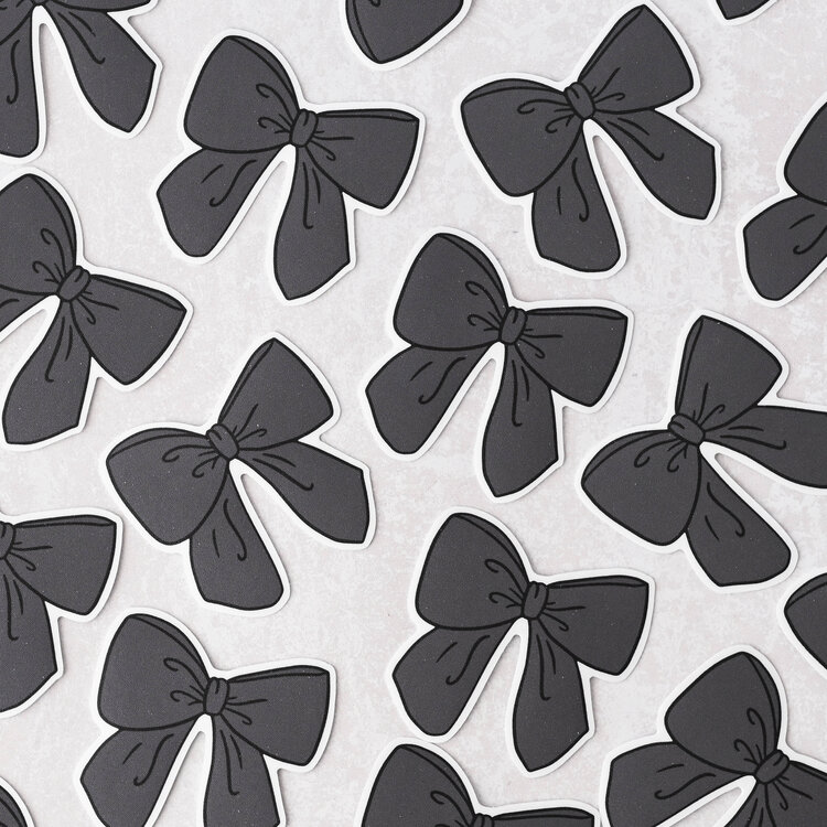 Black Coquette Bow Sticker