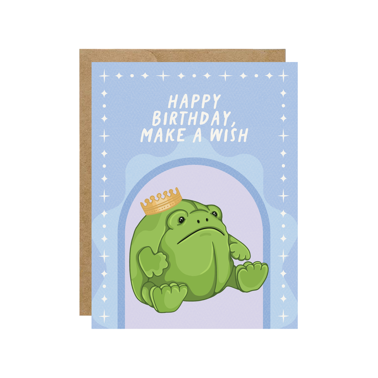 Make A Wish Frog Jelly Card