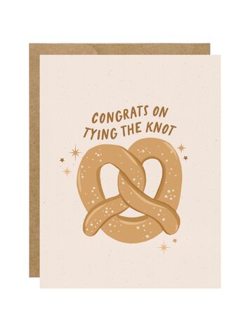 Pretzel Congrats On Tying the Knot Card