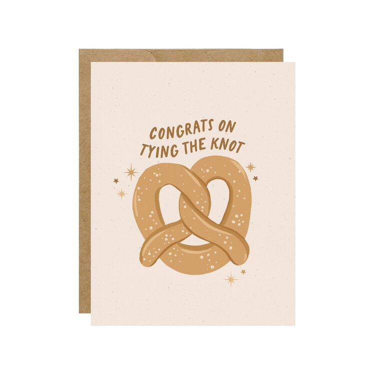 Pretzel Congrats On Tying the Knot Card