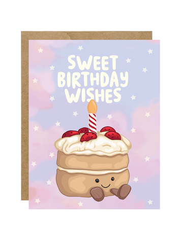 Sweet Birthday Cake Jelly Card
