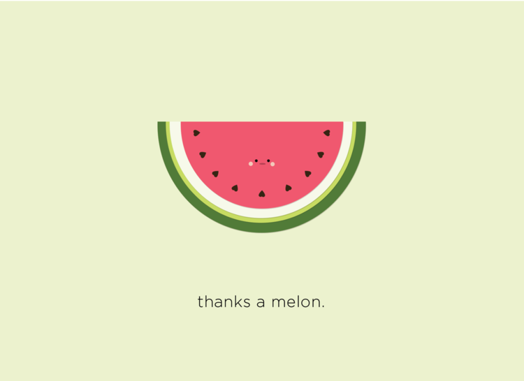 Thanks A Melon Card