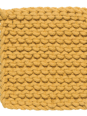Ochre Knit Potholder