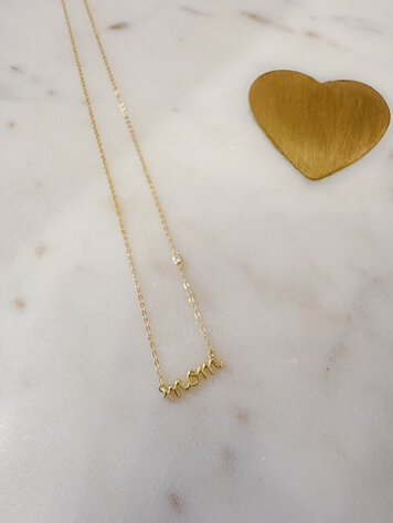Mom Script Necklace