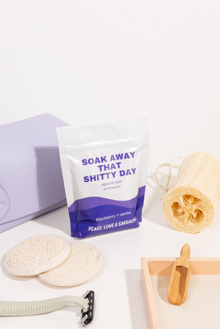 Soak Away That Shitty Day Epsom Salt Bath Soak