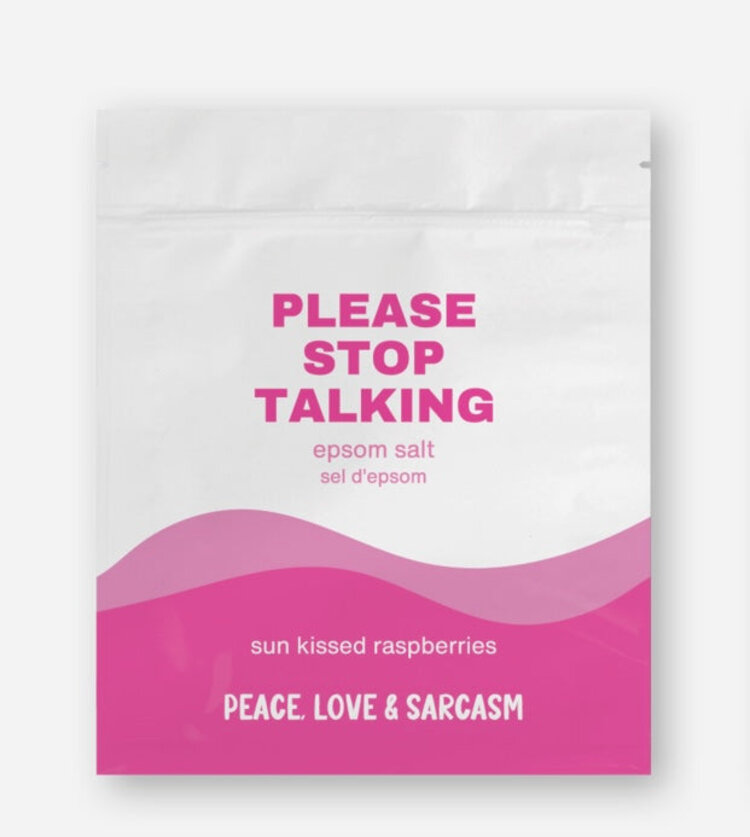 Please Stop Talking Epsom Salt Bath Soak
