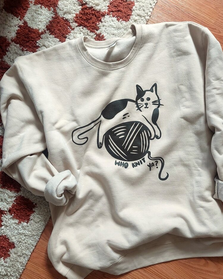 Who Knit Ya Crewneck