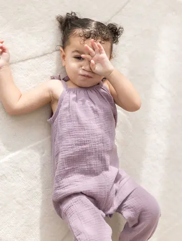 Sleeveless Bow Strap Jumpsuit