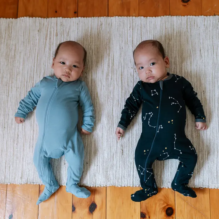 Into You Blue Footed Babysuit
