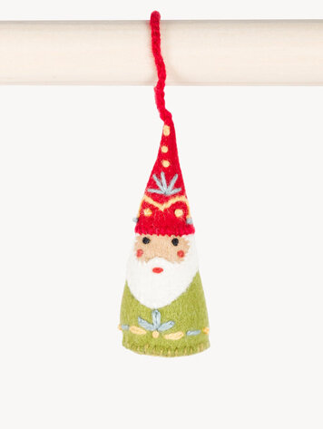 Gnome Embroidered Ornament