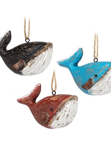 Carved Whale Ornament