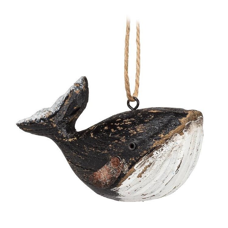 Carved Whale Ornament