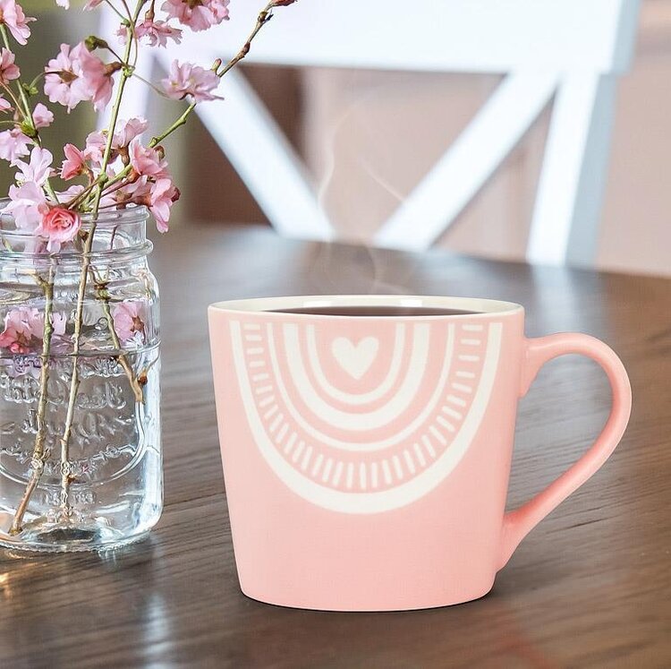 Pink Arch with Heart Mug