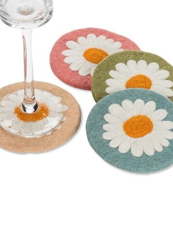 Daisy Coasters | Set of 4