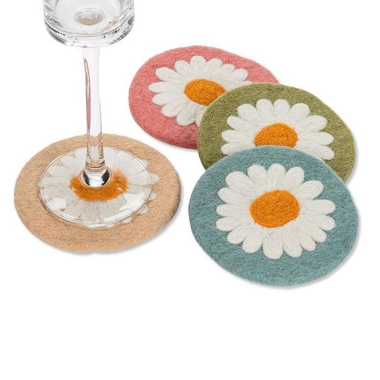 Daisy Coasters | Set of 4
