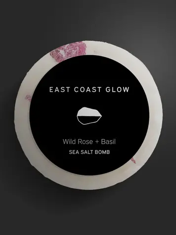 Wild Rose + Basil “Salt of the Earth” Sea Salt Bomb