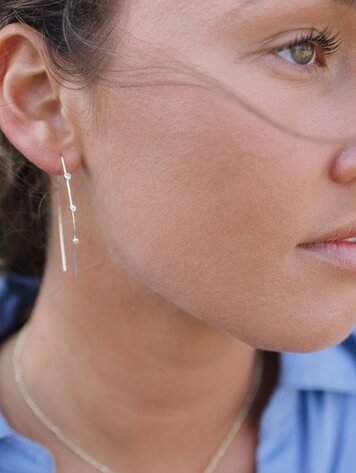 Sparkling Arc Earrings