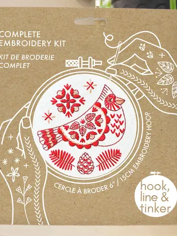 Cardinal Complete Embroidery Kit