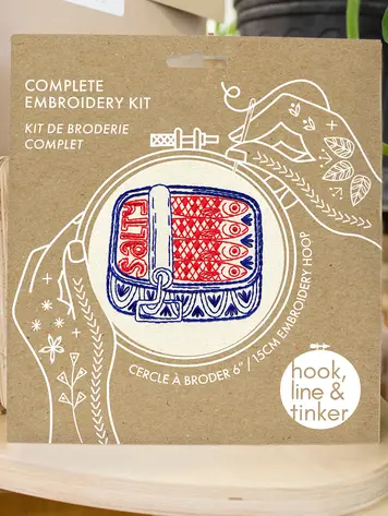 Canned Sardines Complete Embroidery Kit