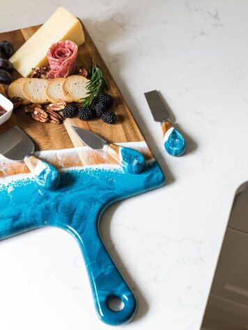 Resin Coated Cheese Knife