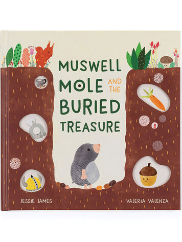 Jellycat Inc Muswell Mole and the Buried Treasure Book