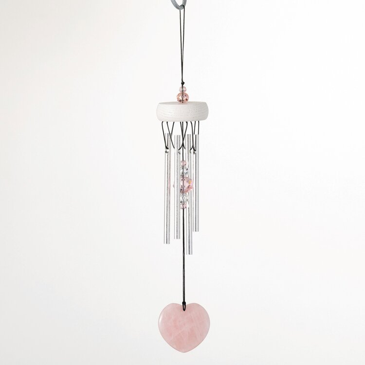 Rose Quartz Heart Chime