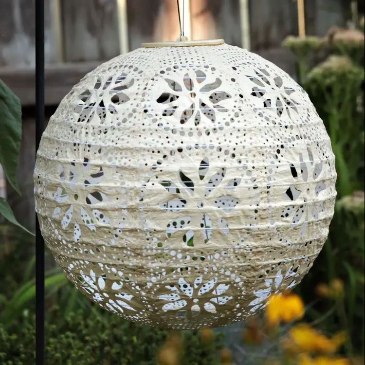 Soji Stella Boho Globe 12" Solar Lantern