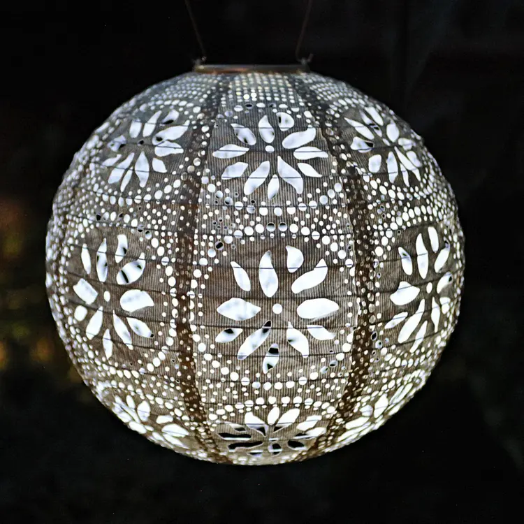 Soji Stella Boho Globe 12" Solar Lantern