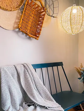 Soji Stella Nova Chevron 18" Lamp