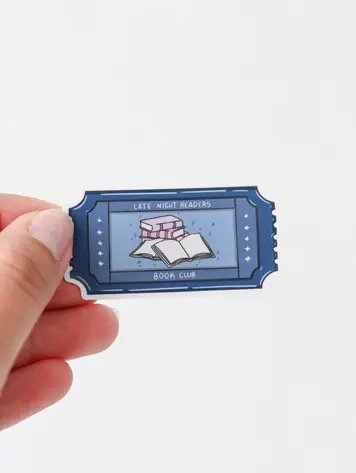 Late Night Readers Book Club Sticker