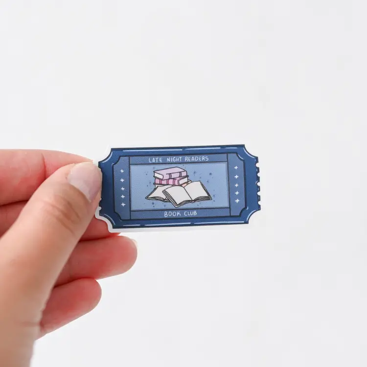 Late Night Readers Book Club Sticker