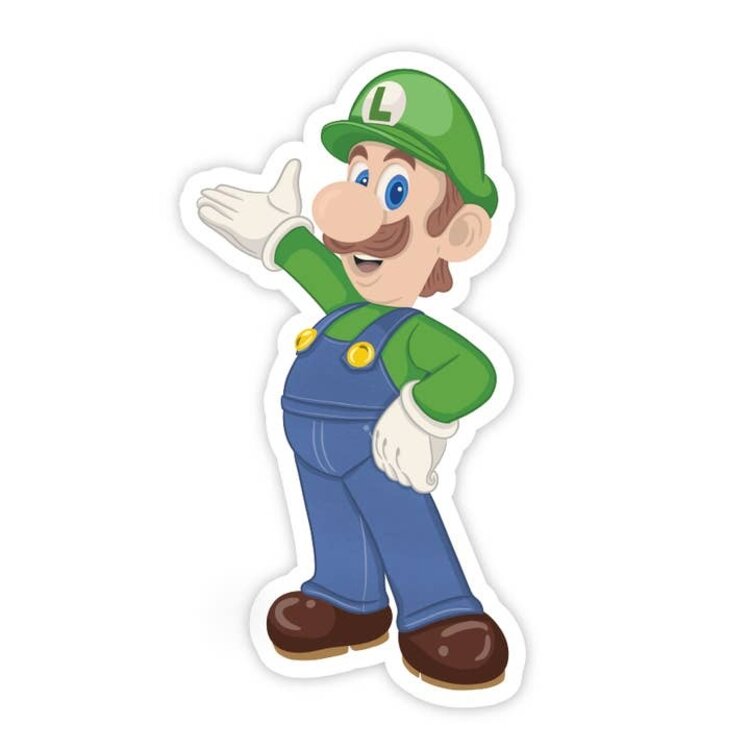 Super Retro Luigi Sticker