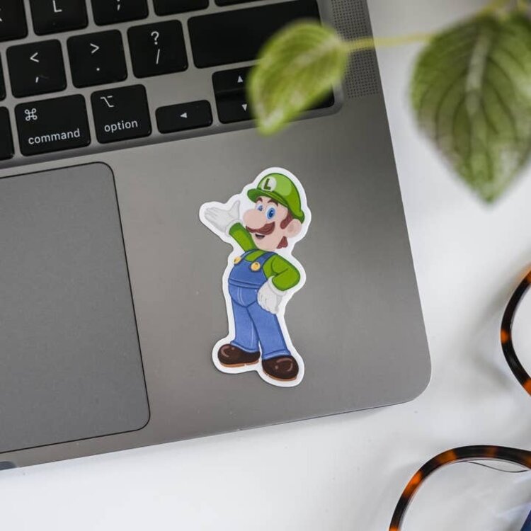 Super Retro Luigi Sticker