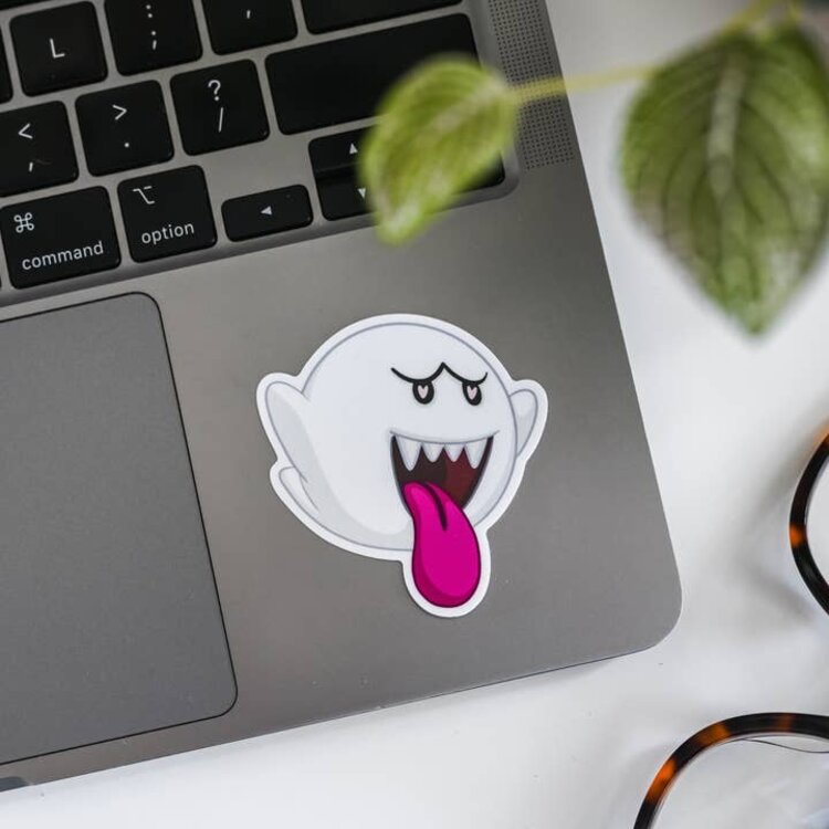 Super Retro Boo Sticker