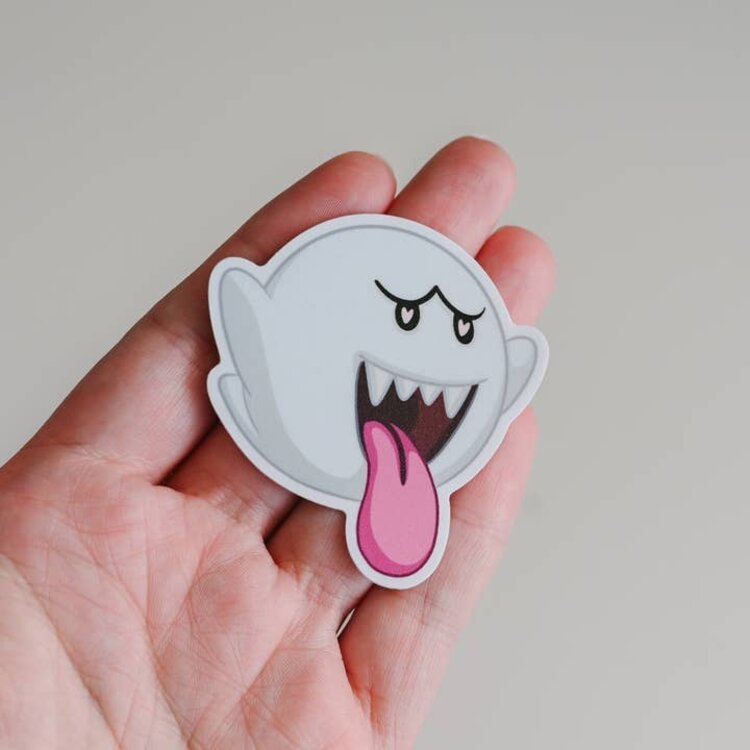 Super Retro Boo Sticker