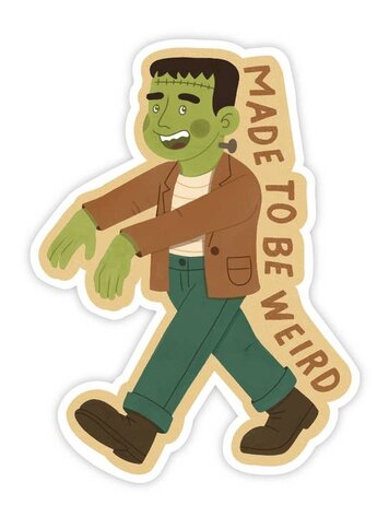 Made To Be Weird Frankenstein Sticker