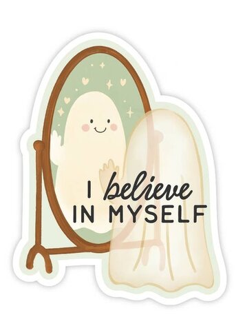 I Believe in Myself Ghost Sticker