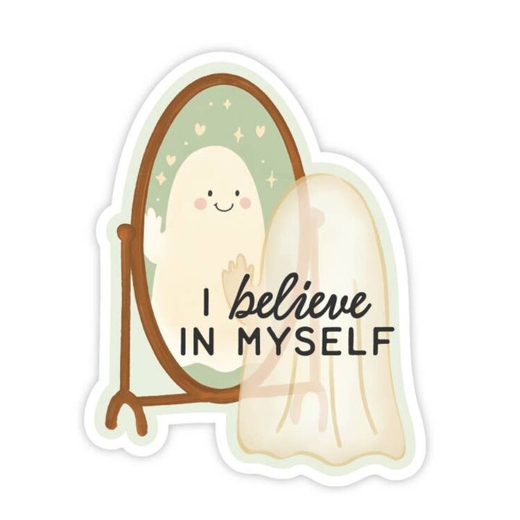 I Believe in Myself Ghost Sticker