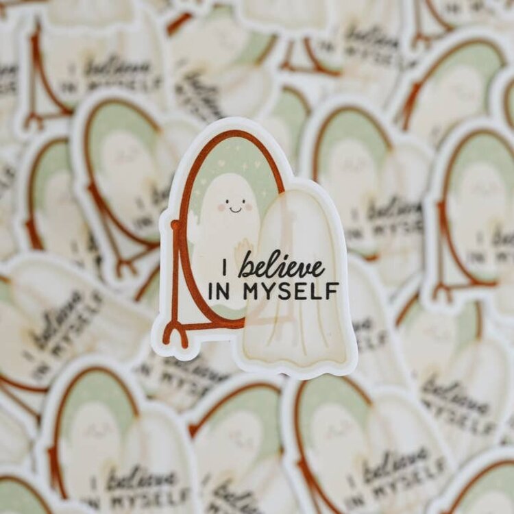 I Believe in Myself Ghost Sticker
