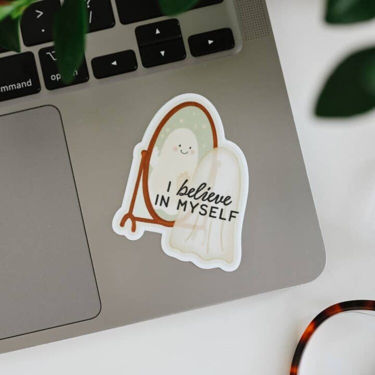 I Believe in Myself Ghost Sticker