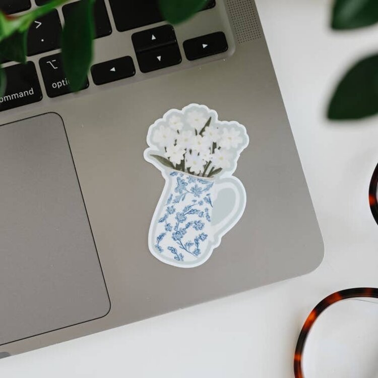 Delftware Blooms Sticker