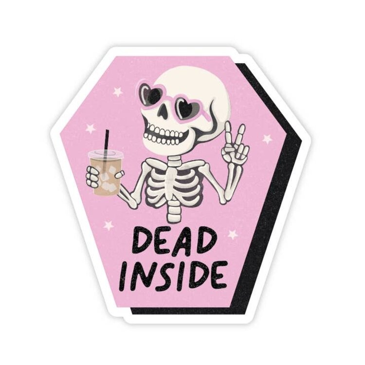 Dead Inside Skeleton Sticker